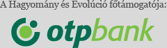 A Hagyomány és Evolúció főtámogatója: OTP Bank