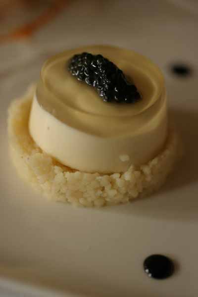 Acqauar karfiol panna cotta kicsi