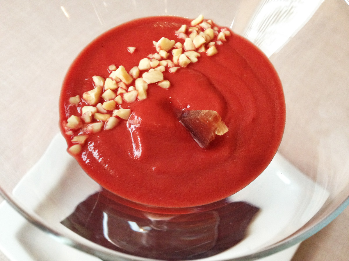 Aban salmorejo mandula tonhal appetizer 14.36