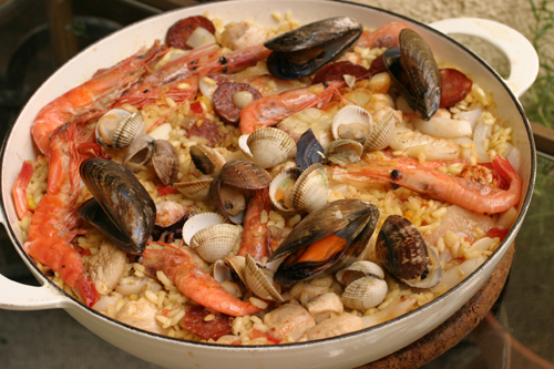 Rizs paella