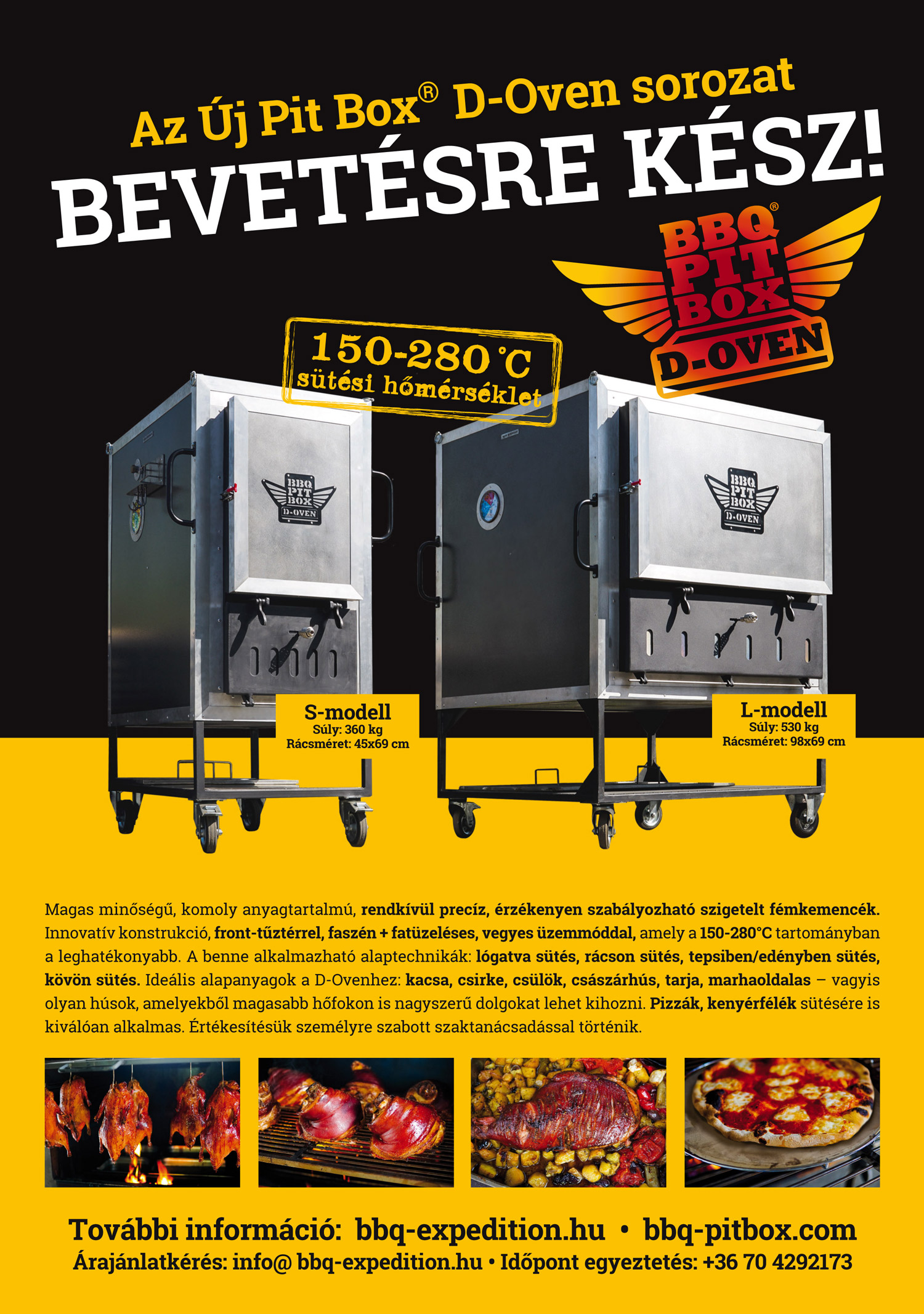 Gourmet pitbox d oven