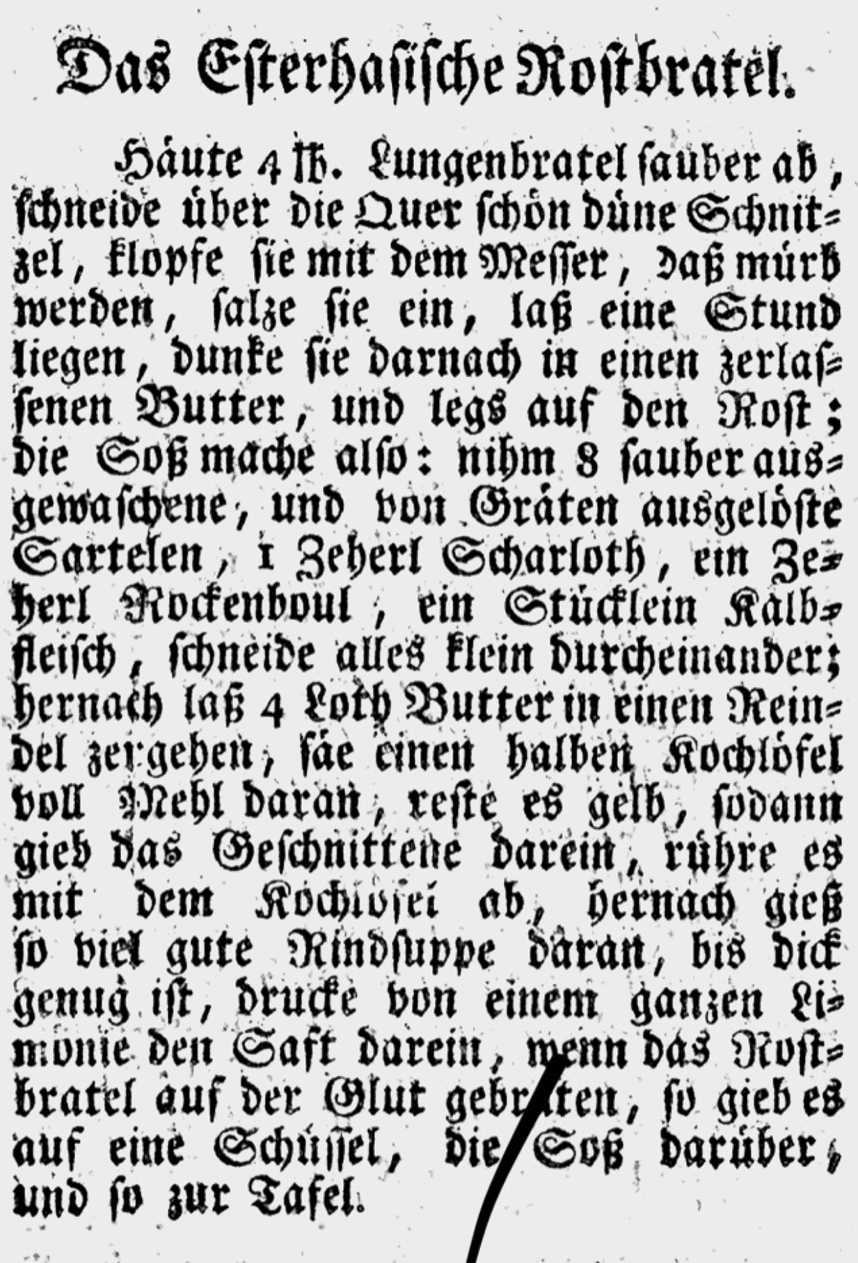 Esterhasische rostbratli