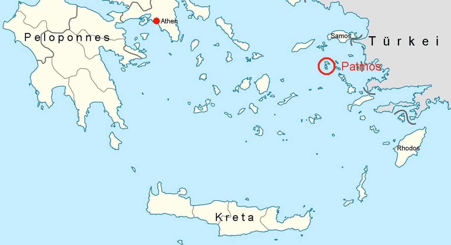 Patmos lage