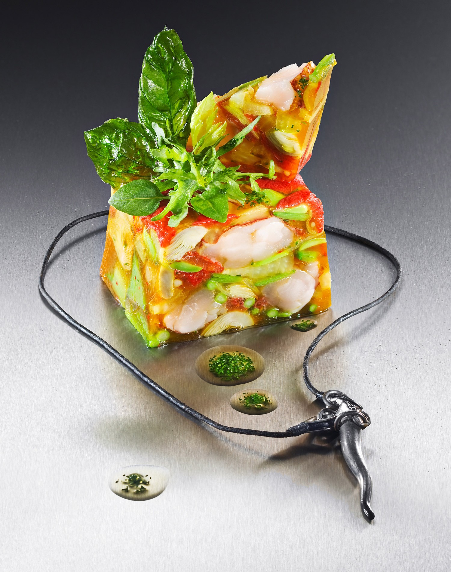 Terrine vno hummer mit mediterranem gemuese