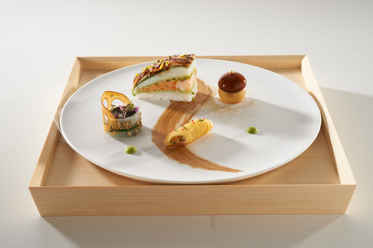 Japon assiette poisson